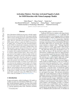 Activation Matters: Test-time Activated Negative Labels for OOD Detection with Vision-Language Models