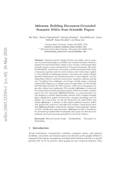 DAGverse: Building Document-Grounded Semantic DAGs from Scientific Papers