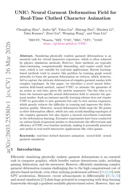 UNIC: Neural Garment Deformation Field for Real-time Clothed Character Animation