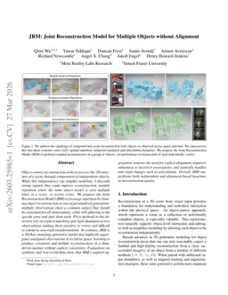 JRM: Joint Reconstruction Model for Multiple Objects without Alignment