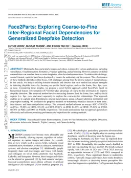Face2Parts: Exploring Coarse-to-Fine Inter-Regional Facial Dependencies for Generalized Deepfake Detection