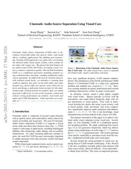 Cinematic Audio Source Separation Using Visual Cues