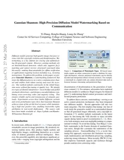 Gaussian Shannon: High-Precision Diffusion Model Watermarking Based on Communication