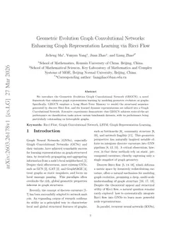 Geometric Evolution Graph Convolutional Networks: Enhancing Graph Representation Learning via Ricci Flow