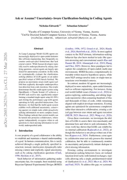 Ask or Assume? Uncertainty-Aware Clarification-Seeking in Coding Agents