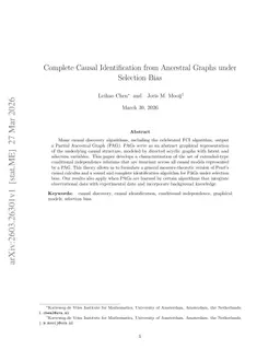 Complete Causal Identification from Ancestral Graphs under Selection Bias
