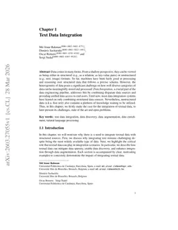 Text Data Integration