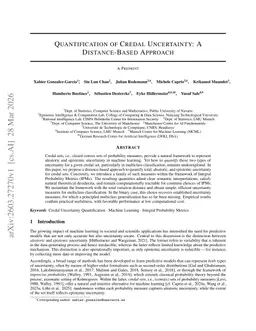 Quantification of Credal Uncertainty: A Distance-Based Approach