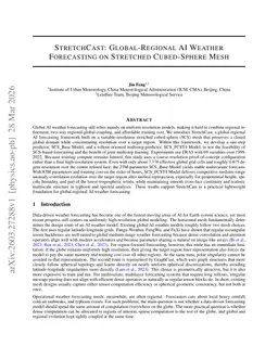 StretchCast: Global-Regional AI Weather Forecasting on Stretched Cubed-Sphere Mesh