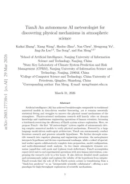 TianJi:An autonomous AI meteorologist for discovering physical mechanisms in atmospheric science