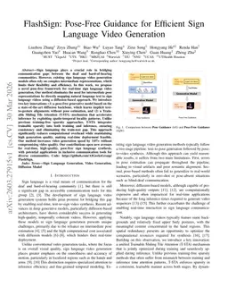 FlashSign: Pose-Free Guidance for Efficient Sign Language Video Generation