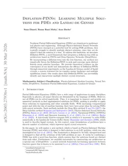 Deflation-PINNs: Learning Multiple Solutions for PDEs and Landau-de Gennes