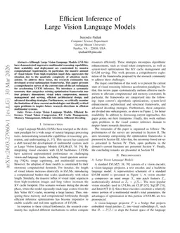 Towards Efficient Large Vision-Language Models: A Comprehensive Survey on Inference Strategies