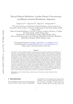 Beyond Dataset Distillation: Lossless Dataset Concentration via Diffusion-Assisted Distribution Alignment