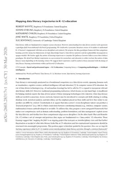 Mapping data literacy trajectories in K-12 education