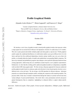 Profile Graphical Models