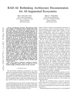 RAD-AI: Rethinking Architecture Documentation for AI-Augmented Ecosystems