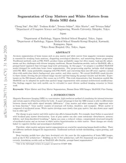Segmentation of Gray Matters and White Matters from Brain MRI data