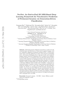 NeoNet: An End-to-End 3D MRI-Based Deep Learning Framework for Non-Invasive Prediction of Perineural Invasion via Generation-Driven Classification