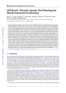 ATP-Bench: Towards Agentic Tool Planning for MLLM Interleaved Generation
