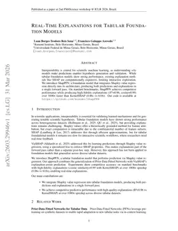 Real-Time Explanations for Tabular Foundation Models