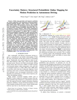 Uncertainty Matters: Structured Probabilistic Online Mapping for Motion Prediction in Autonomous Driving