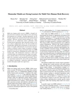 Monocular Models are Strong Learners for Multi-View Human Mesh Recovery
