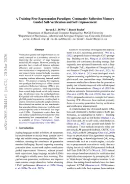A Training-Free Regeneration Paradigm: Contrastive Reflection Memory Guided Self-Verification and Self-Improvement