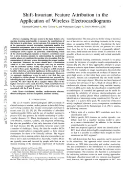 Shift-Invariant Feature Attribution in the Application of Wireless Electrocardiograms
