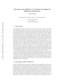 Meeting in the Middle: A Co-Design Paradigm for FHE and AI Inference