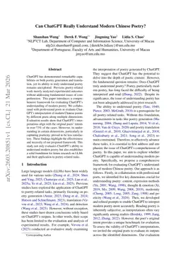 Can ChatGPT Really Understand Modern Chinese Poetry?