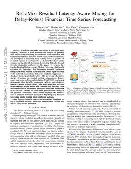 ReLaMix: Residual Latency-Aware Mixing for Delay-Robust Financial Time-Series Forecasting