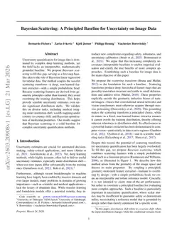 Bayesian Scattering: A Principled Baseline for Uncertainty on Image Data