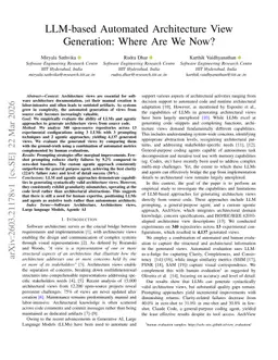 LLM-based Automated Architecture View Generation: Where Are We Now?