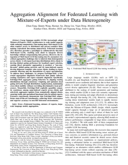 Aggregation Alignment for Federated Learning with Mixture-of-Experts under Data Heterogeneity