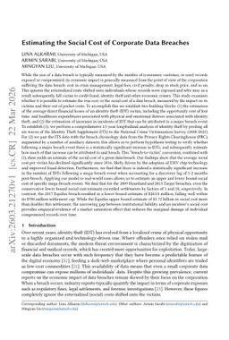 Estimating the Social Cost of Corporate Data Breaches