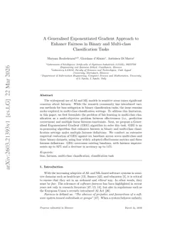 A Generalised Exponentiated Gradient Approach to Enhance Fairness in Binary and Multi-class Classification Tasks