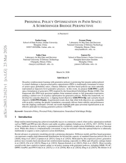 Proximal Policy Optimization in Path Space: A Schrödinger Bridge Perspective