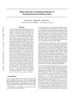 ROM: Real-time Overthinking Mitigation via Streaming Detection and Intervention