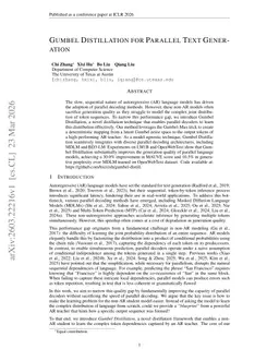 Gumbel Distillation for Parallel Text Generation