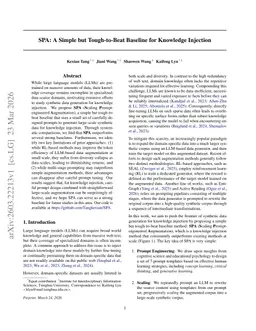 SPA: A Simple but Tough-to-Beat Baseline for Knowledge Injection