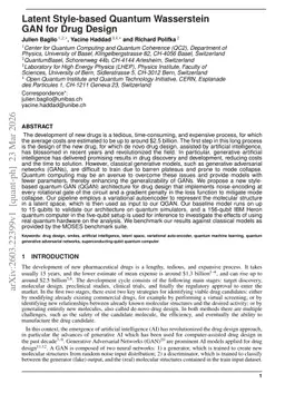 Latent Style-based Quantum Wasserstein GAN for Drug Design