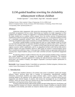 LLM-guided headline rewriting for clickability enhancement without clickbait