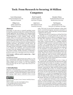 Tock: From Research to Securing 10 Million Computers