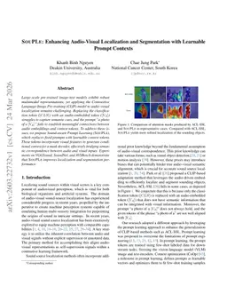 SOUPLE: Enhancing Audio-Visual Localization and Segmentation with Learnable Prompt Contexts