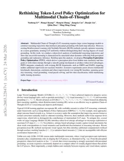 Rethinking Token-Level Policy Optimization for Multimodal Chain-of-Thought