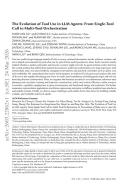 The Evolution of Tool Use in LLM Agents: From Single-Tool Call to Multi-Tool Orchestration