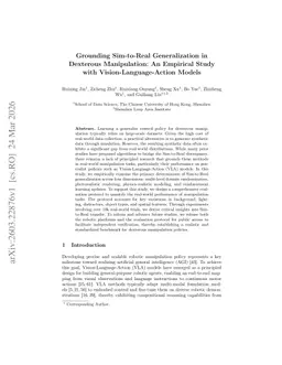 Grounding Sim-to-Real Generalization in Dexterous Manipulation: An Empirical Study with Vision-Language-Action Models