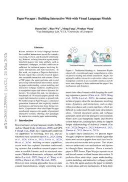 PaperVoyager : Building Interactive Web with Visual Language Models