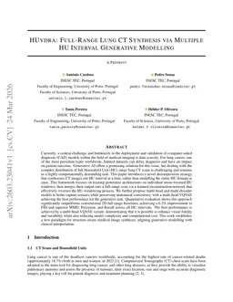 HUydra: Full-Range Lung CT Synthesis via Multiple HU Interval Generative Modelling